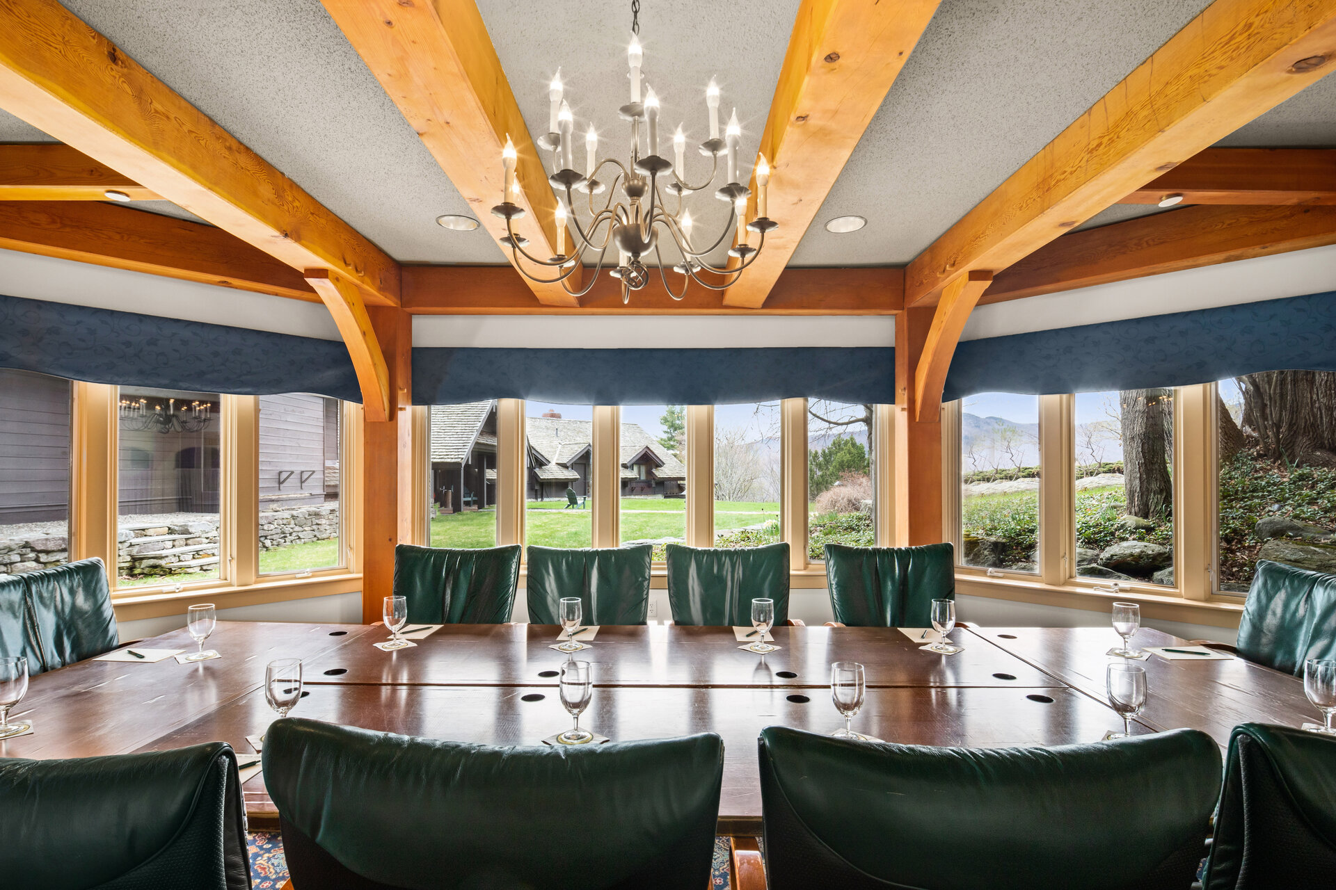 Boardroom for meetings at our Stowe resort