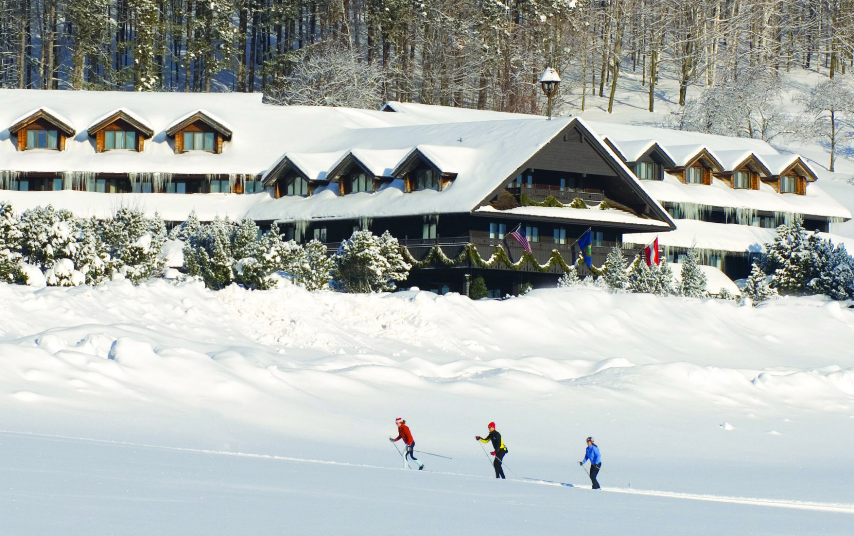 Skiing at our Resort in Stowe with our Seasonal Ski Pass
