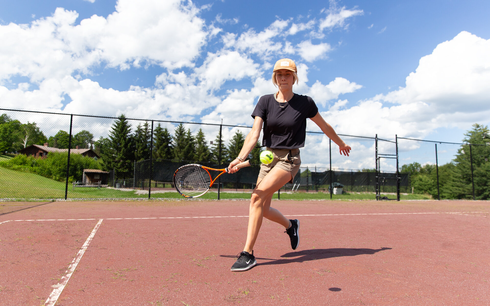 person playing tennis